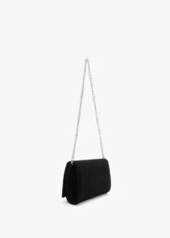 Nadia Black Suede Embellished Evening Bag -Daniel Footwear Shop nadia bag p134782 197884 image
