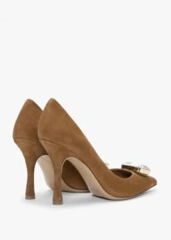Natalia Tan Suede Jewelled Court Shoes -Daniel Footwear Shop natalia p134783 197889 image