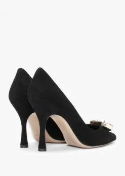 Natalia Black Suede Jewelled Court Shoes -Daniel Footwear Shop natalia p134784 197894 image