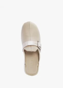 Nevio Cream Leather Flatform Clogs -Daniel Footwear Shop nevio p135377 195651 image