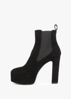 Noblock Black Suede Platform Ankle Boots -Daniel Footwear Shop noblock p133882 199425 image