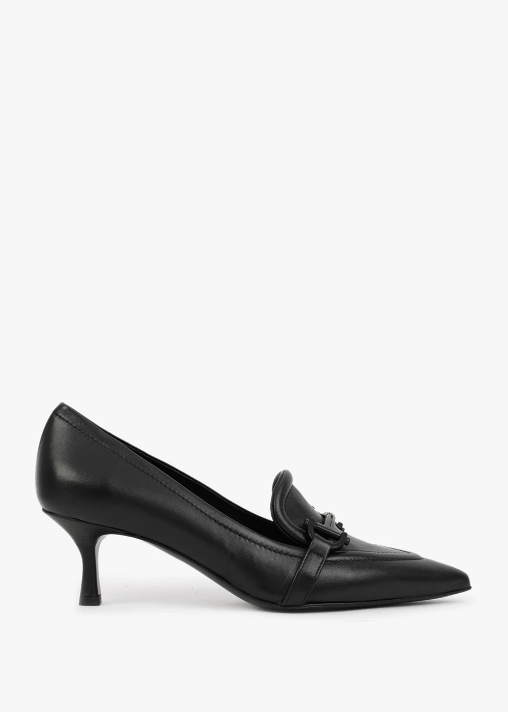 Nobuck Black Leather Kitten Heel Court Shoes 1 Nobuck Black Leather Kitten Heel Court Shoes