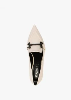 Nobuck Beige Leather Kitten Heel Court Shoes -Daniel Footwear Shop nobuck p134564 197696 image
