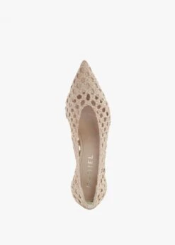 Nokit Beige Leather Woven Court Shoes -Daniel Footwear Shop nokit p134912 194811 image