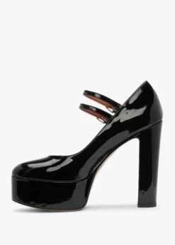 Nomary Black Patent Leather Platform Heeled May Janes -Daniel Footwear Shop nomary black patent leather platform heeled may janes p135484 195845 image