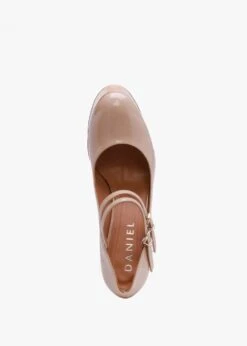 Nomary Nude Patent Leather Platform Heeled May Janes -Daniel Footwear Shop nomary nude patent leather platform heeled may janes p135483 195841 image