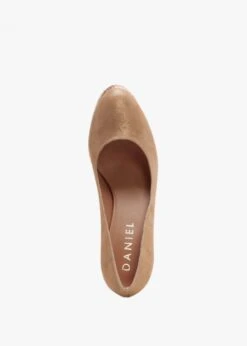 Nowo Beige Suede Raffia Platform Court Shoes -Daniel Footwear Shop nowo p134918 194825 image