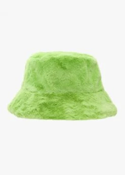 Oakwood Bobland Green Faux Fur Bucket Hat