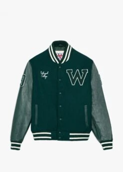 Oakwood College Oversized Green Varsity Jacket