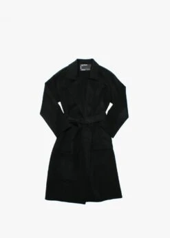 Oakwood Firenze Black Wool Longline Coat