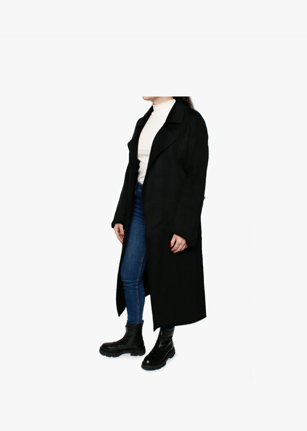 Oakwood Firenze Black Wool Longline Coat 2 Oakwood Firenze Black Wool Longline Coat - Image 2