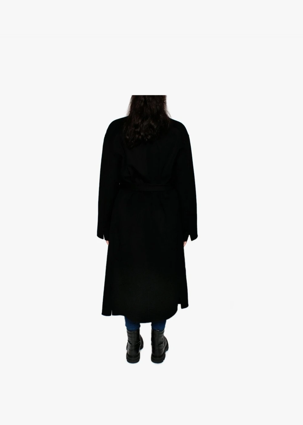 Oakwood Firenze Black Wool Longline Coat 3 Oakwood Firenze Black Wool Longline Coat - Image 3