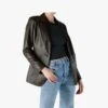 Oakwood Meg Brown Leather Blazer