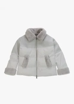 Oakwood Mina Grey Multi Textile Bomber Jacket -Daniel Footwear Shop oakwood mina p135888 216424 image