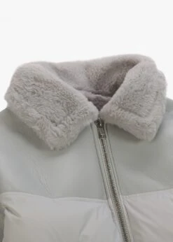 Oakwood Mina Grey Multi Textile Bomber Jacket -Daniel Footwear Shop oakwood mina p135888 216425 image