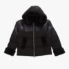Oakwood Mina Black Multi Textile Bomber Jacket