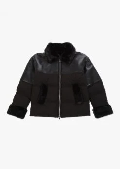 Oakwood Mina Black Multi Textile Bomber Jacket -Daniel Footwear Shop oakwood mina p135889 216419 image