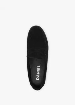 Petunia Black Suede Loafers -Daniel Footwear Shop petunia p135828 200473 image