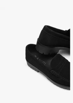 Petunia Black Suede Loafers -Daniel Footwear Shop petunia p135828 200474 image