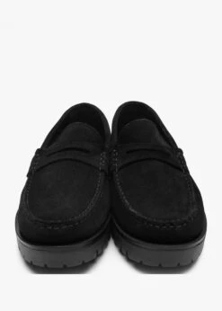 Petunia Black Suede Loafers -Daniel Footwear Shop petunia p135828 200475 image