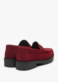 Petunia Burgundy Suede Loafers -Daniel Footwear Shop petunia p135829 200478 image