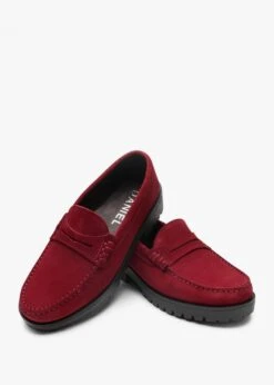 Petunia Burgundy Suede Loafers -Daniel Footwear Shop petunia p135829 200480 image