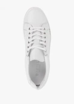 Piccadilly Circus White Leather Flatform Trainers -Daniel Footwear Shop piccadilly circus p79999 202852 image