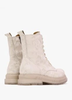 Rammie White Leather Camo Ankle Boots 7 Rammie White Leather Camo Ankle Boots -Daniel Footwear Shop rammie p141349 203134 image