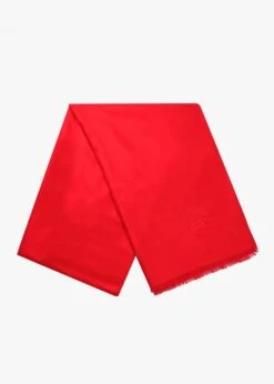 Red Cashmere & Silk Blend Wrap