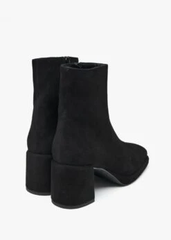 Salima Black Suede Block Heel Ankle Boots -Daniel Footwear Shop salima ankle p135833 200502 image