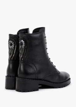 Sazzy Black Leather Embellished Ankle Boots -Daniel Footwear Shop sazzy p122147 201597 image