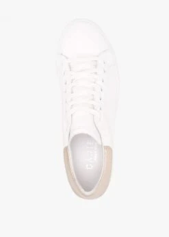 Scramble Gold Leather Flatform Trainers -Daniel Footwear Shop scramble p122203 202880 image