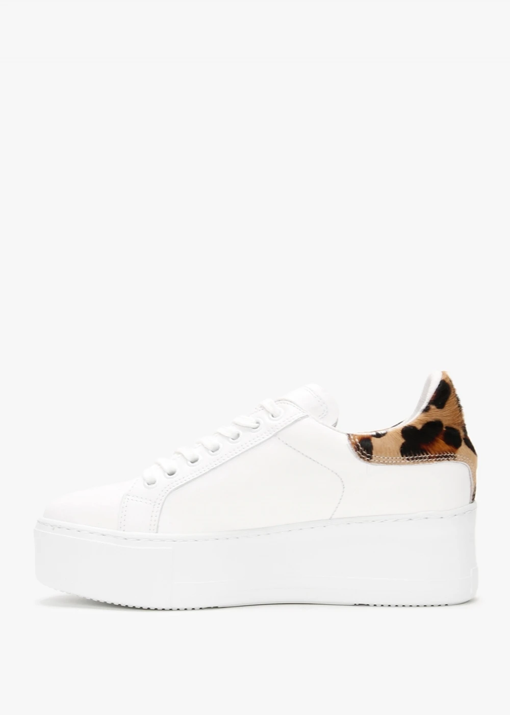 Scramble Leopard Leather Flatform Trainers 5 Scramble Leopard Leather Flatform Trainers - Image 5