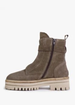 Serena Khaki Suede Military Ankle Boots -Daniel Footwear Shop serena p132520 198947 image