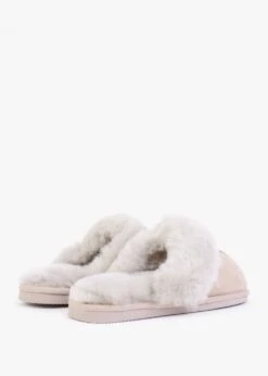 Shut Taupe Sheepskin Twinface Slippers -Daniel Footwear Shop shut p118202 198041 image