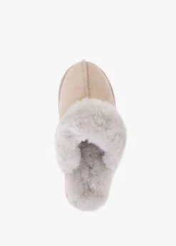 Shut Taupe Sheepskin Twinface Slippers -Daniel Footwear Shop shut p118202 198043 image