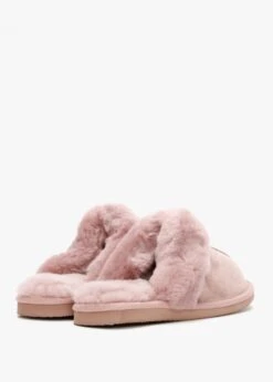 Shut Pink Sheepskin Twinface Slippers -Daniel Footwear Shop shut p118204 202893 image