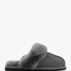 Shut Grey Sheepskin Twinface Slippers