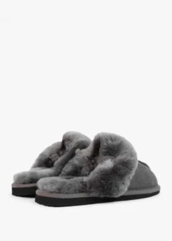Shut Grey Sheepskin Twinface Slippers -Daniel Footwear Shop shut p122152 201615 image
