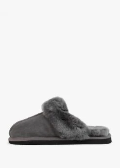 Shut Grey Sheepskin Twinface Slippers -Daniel Footwear Shop shut p122152 201616 image