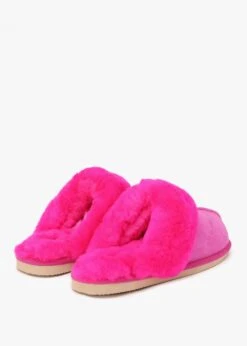Shut Bright Fuchsia Sheepskin Twinface Slippers -Daniel Footwear Shop shut p135511 203015 image