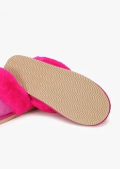 Shut Bright Fuchsia Sheepskin Twinface Slippers -Daniel Footwear Shop shut p135511 203018 image