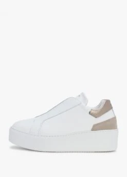 Sibslip Gold Leather Flatform Trainers -Daniel Footwear Shop sibslip p135300 195463 image