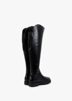 Sicty Black Leather Over The Knee Boots -Daniel Footwear Shop sicty p122181 201649 image