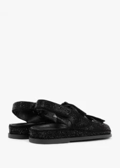 Sissy Black Diamante Embellished Sandals -Daniel Footwear Shop sissy p125083 202055 image