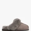 Soglit Taupe Sheepskin Slippers