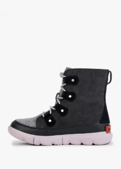 Sorel Explorer II Joan Felt Jet Vapor Suede Ankle Boots -Daniel Footwear Shop sorel explorer 2 joan p132400 198664 image