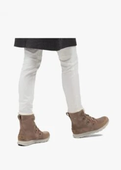 Sorel Explorer Joan Ash Brown Leather & Suede Ankle Boots -Daniel Footwear Shop sorel explorer joan p118054 200219 image