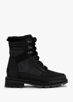 Sorel Lennox Lace Cosy STKD Jet Black Waterproof Boots