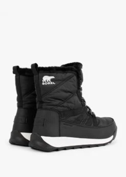 Sorel Whitney II Black Nylon Short Lace Ankle Boots -Daniel Footwear Shop sorel whitney short 2 p124553 201852 image